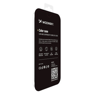 Wozinsky Color Case silikonový pružný odolný kryt iPhone 12 Pro černý