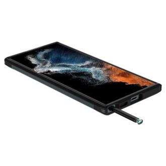 Spigen TOUGH ARMOR GALAXY S22 ULTRA ABYSS ZELENÁ