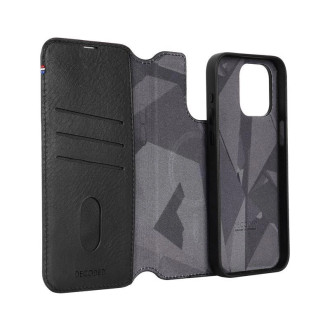 Dekódovaná odnímatelná peněženka – ochranné kožené pouzdro kompatibilní s MagSafe pro iPhone 15 Pro Max (černé)