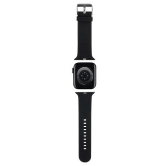 Karl Lagerfeld 3D Rubber Karl Head pásek pro Apple Watch 42/44/45/49 mm - černý