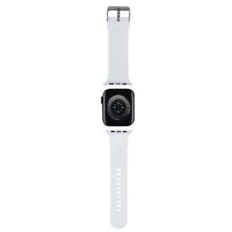 Karl Lagerfeld 3D gumový pásek na hlavu pro Apple Watch 38/40/41 mm – bílý
