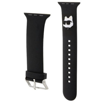 Karl Lagerfeld 3D gumový pásek na hlavu pro Apple Watch 38/40/41 mm – černý