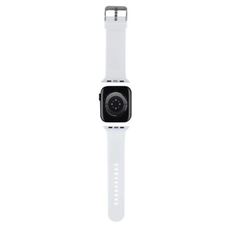 Karl Lagerfeld 3D Rubber Karl Head pásek pro Apple Watch 38/40/41mm - bílý