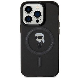 Karl Lagerfeld IML Ikonik MagSafe pouzdro pro iPhone 14 Pro Max - černé