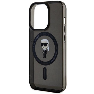 Karl Lagerfeld IML Ikonik MagSafe pouzdro pro iPhone 14 Pro Max - černé