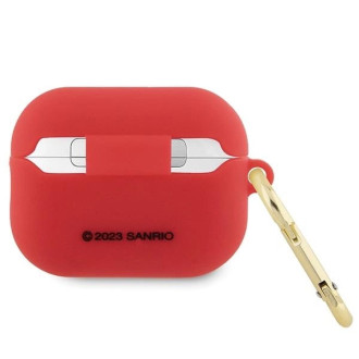 Silikonové pouzdro Hello Kitty 3D Kitty Head pro AirPods Pro 2 (2022/2023) – fuchsiové