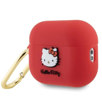 Silikonové pouzdro Hello Kitty 3D Kitty Head pro AirPods Pro 2 (2022/2023) – fuchsiové