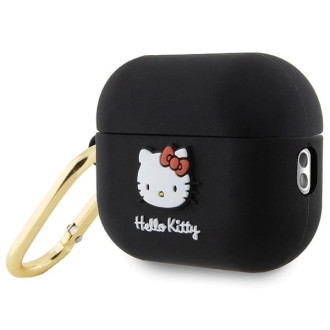 Hello Kitty silikonové 3D Kitty pouzdro na hlavu pro AirPods Pro 2 (2022/2023) – černé