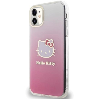 Pouzdro na hlavu Hello Kitty IML Gradient Electrop Kitty pro iPhone 11 / Xr - růžové
