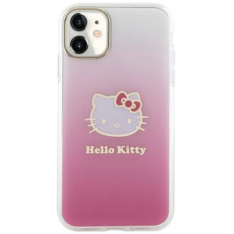 Pouzdro na hlavu Hello Kitty IML Gradient Electrop Kitty pro iPhone 11 / Xr - růžové