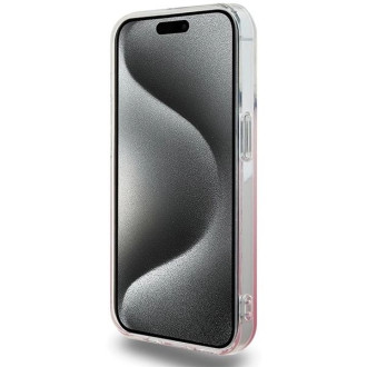Pouzdro Hello Kitty IML Gradient Electrop Kitty Head pro iPhone 14 Pro - růžové