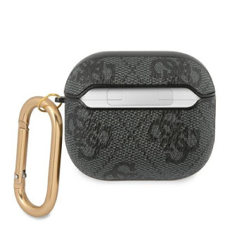 Guess GUA34GSMK kryt AirPods 3 šedý/šedý 4G Script Metal Collection