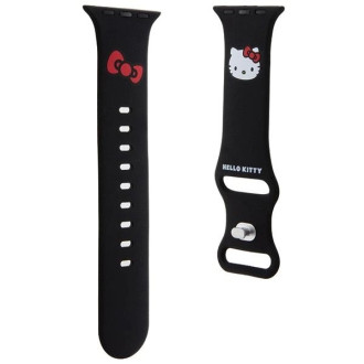 Hello Kitty silikonový Kitty řemínek na hlavu pro Apple Watch 38/40/41mm - černý