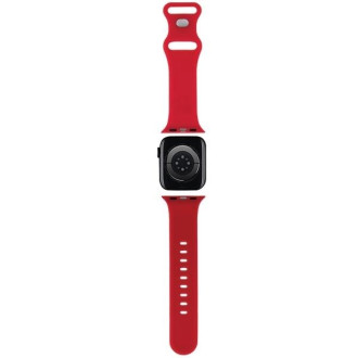 Hello Kitty silikonový Kitty řemínek na hlavu pro Apple Watch 38/40/41mm - červený