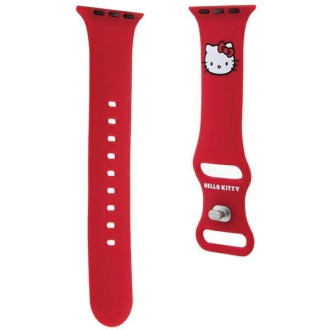 Hello Kitty silikonový Kitty řemínek na hlavu pro Apple Watch 38/40/41mm - červený