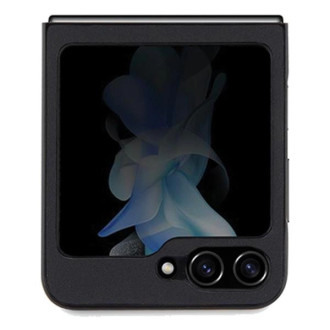Kožené pouzdro BMW Hot Stamp pro Samsung Galaxy Z Flip 5 - černé