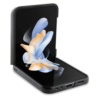 Kožené pouzdro BMW Hot Stamp pro Samsung Galaxy Z Flip 5 - černé