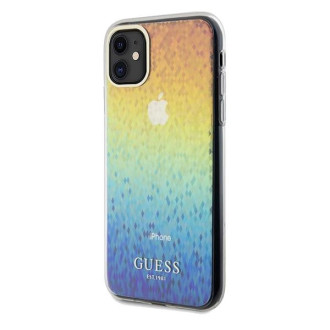 Guess IML Faceted Mirror Disco Iridescent pouzdro pro iPhone 11 / Xr - vícebarevné