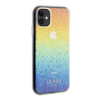 Guess IML Faceted Mirror Disco Iridescent pouzdro pro iPhone 11 / Xr - vícebarevné