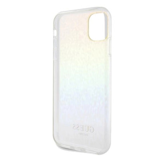 Guess IML Faceted Mirror Disco Iridescent pouzdro pro iPhone 11 / Xr - vícebarevné