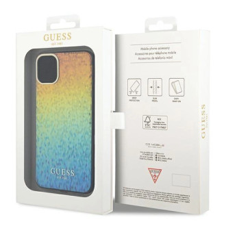 Guess IML Faceted Mirror Disco Iridescent pouzdro pro iPhone 11 / Xr - vícebarevné