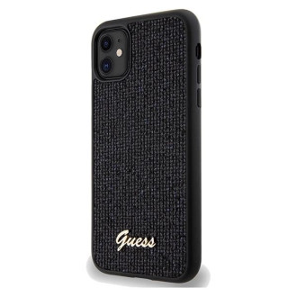 Pouzdro Guess Disco Metal Script pro iPhone 11 / Xr - černé