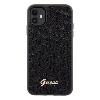 Pouzdro Guess Disco Metal Script pro iPhone 11 / Xr - černé