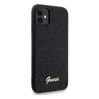 Pouzdro Guess Disco Metal Script pro iPhone 11 / Xr - černé