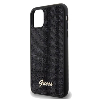 Pouzdro Guess Disco Metal Script pro iPhone 11 / Xr - černé