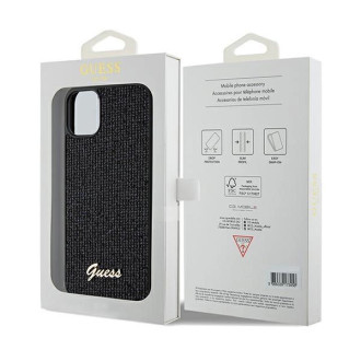 Pouzdro Guess Disco Metal Script pro iPhone 11 / Xr - černé