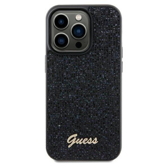 Pouzdro Guess Disco Metal Script pro iPhone 13 Pro Max - černé