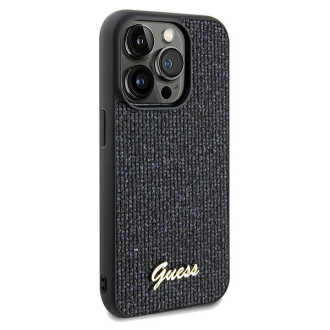 Pouzdro Guess Disco Metal Script pro iPhone 13 Pro Max - černé