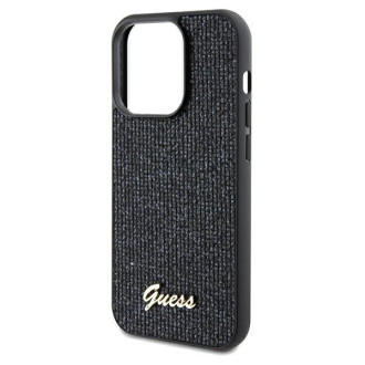 Pouzdro Guess Disco Metal Script pro iPhone 13 Pro Max - černé
