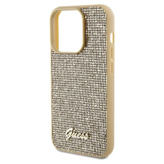 Pouzdro Guess Disco Metal Script pro iPhone 14 Pro - zlaté