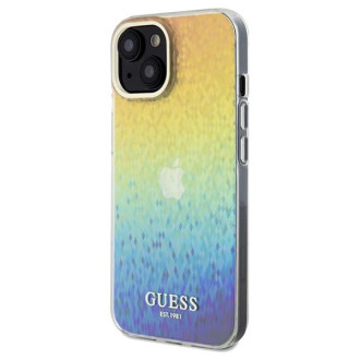 Guess IML Faceted Mirror Disco Iridescent pouzdro pro iPhone 14 / 15 / 13 - vícebarevné