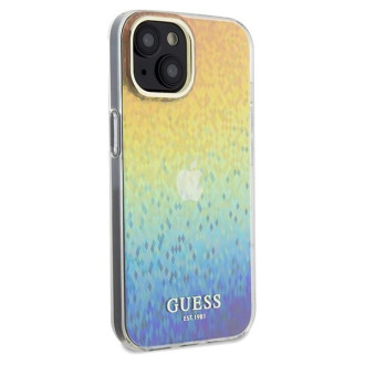 Guess IML Faceted Mirror Disco Iridescent pouzdro pro iPhone 14 / 15 / 13 - vícebarevné