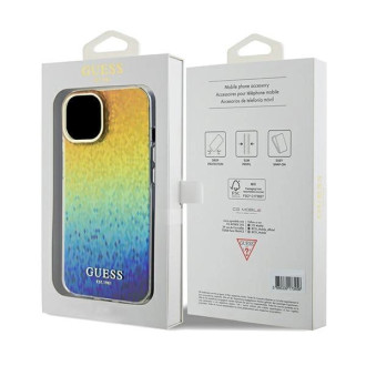 Guess IML Faceted Mirror Disco Iridescent pouzdro pro iPhone 14 / 15 / 13 - vícebarevné