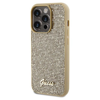 Pouzdro Guess Disco Metal Script pro iPhone 14 Pro Max - zlaté