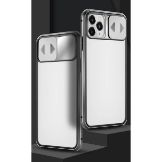 Wozinsky Magnetic Cam Slider Case Full Body Cover built-in front glass lens rotector for Huawei P40 black