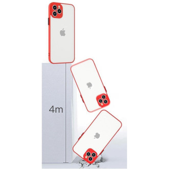Milky Case silicone flexible translucent case for Xiaomi Redmi Note 10 / Redmi Note 10S red