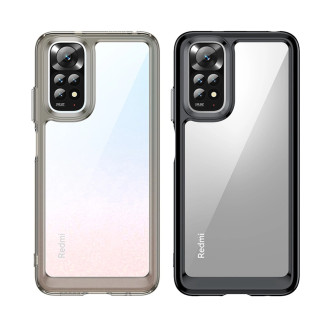 Outer Space Case Cover for Xiaomi Redmi Note 11 Hard Cover with Gel Frame Red