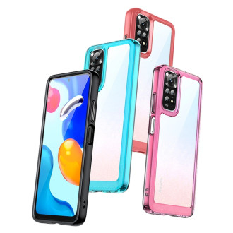 Outer Space Case Cover for Xiaomi Redmi Note 11 Hard Cover with Gel Frame Red