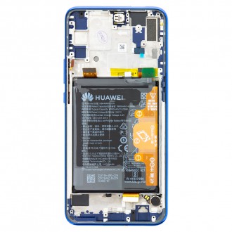 Huawei P Smart Z LCD Display + Dotyková Deska + Přední Kryt Blue (Service Pack)
