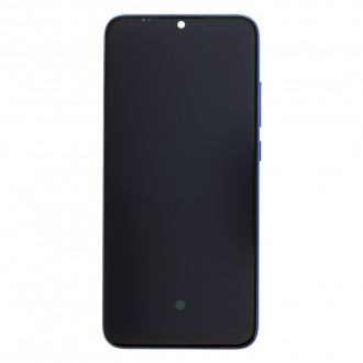 LCD Display + Dotyková Deska + Přední Kryt pro Xiaomi Mi A3 Blue