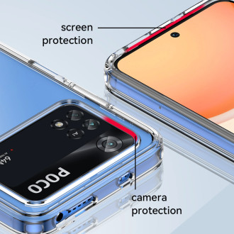 Outer Space Case pro kryt Xiaomi Poco M4 Pro s pružným rámem černý