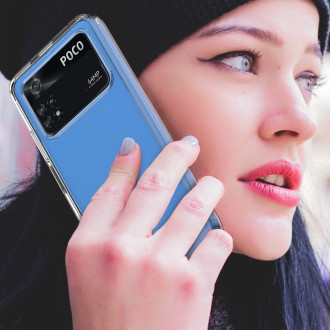 Outer Space Case pro kryt Xiaomi Poco M4 Pro s pružným rámem černý