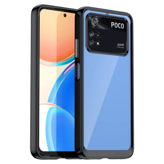 Outer Space Case pro kryt Xiaomi Poco M4 Pro s pružným rámem černý