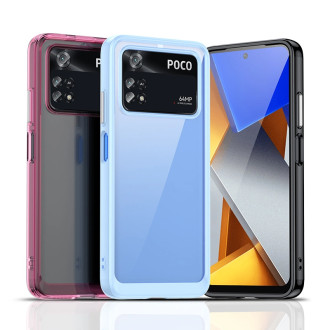 Outer Space Case pro kryt Xiaomi Poco M4 Pro s pružným rámečkem modrý