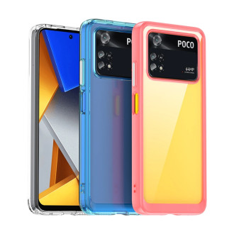 Outer Space Case pro kryt Xiaomi Poco M4 Pro s pružným rámečkem modrý