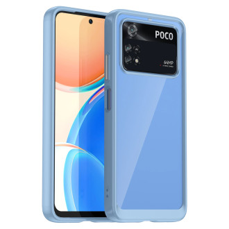 Outer Space Case pro kryt Xiaomi Poco M4 Pro s pružným rámečkem modrý